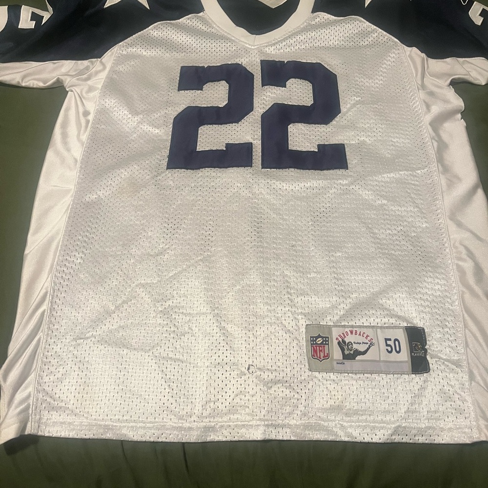 Reebok White Throwback NFL Jersey